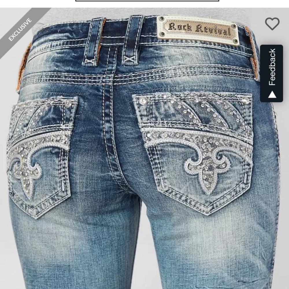 ISO Rock Revival Fenna Stretch boot cut